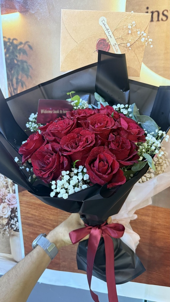 Love Bouquet 💐 14 Roses 🌹
