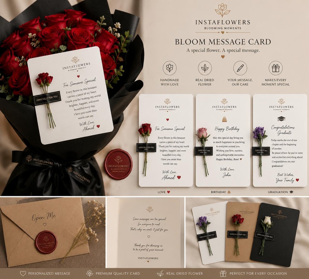 Luxury Bloom Message Card Collection مجموعة بطاقات الرسائل الفاخرة