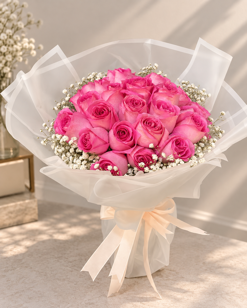 30 Revival Roses Elegantly wrapped in White